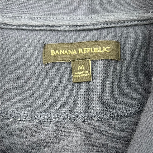 Banana Republic Men's Blue Half-Zip Sweater - Picture 2 of 6
